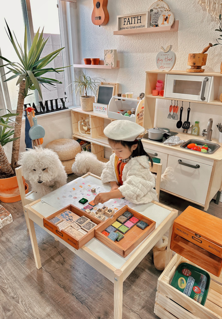 Neutral Minimalist Kids Playroom